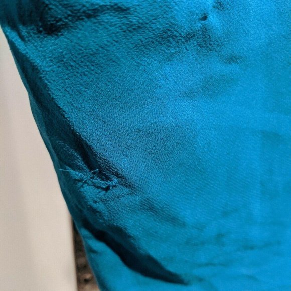 Kenneth Cole Turquoise Sleeveless Silk Blouse Size 4 - Picture 3 of 5